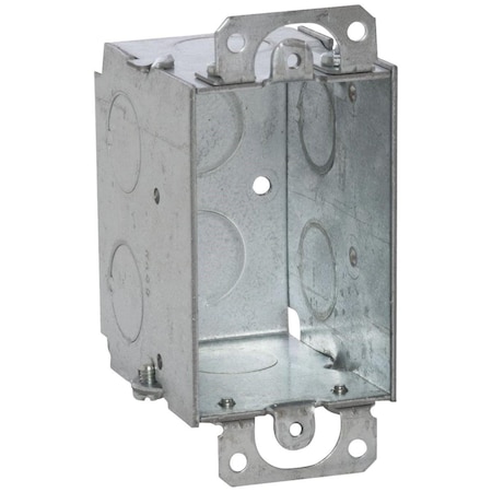 Southwire Electrical Box, 12.5 cu in, Wall Box Type, 1 Gang, Steel, Rectangular Shape G601-UPC
